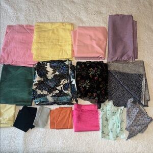 Assorted Fabric Bundle in Various Colors